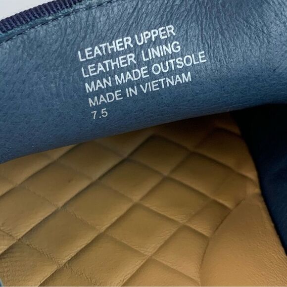 BIRDIES Women’s Swift Slip On Sneaker Night Sky Blue Suede leather size 7.5 - Picture 7 of 7